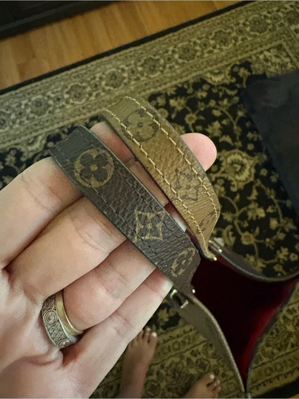 Louis Vuitton OTG GM Reverse Tote with Red Interior